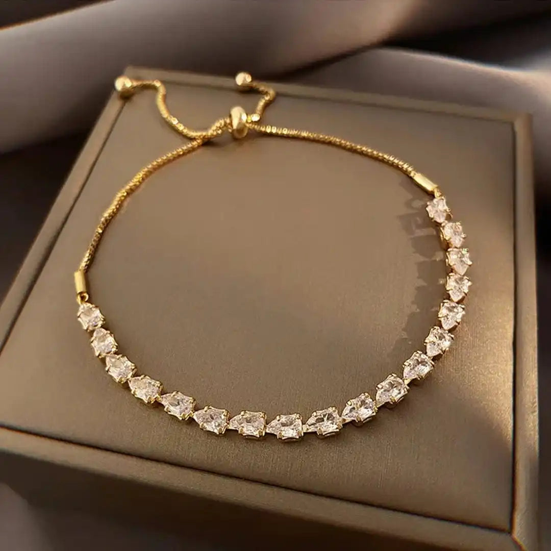 Adjustable Geometric Stones Bracelet