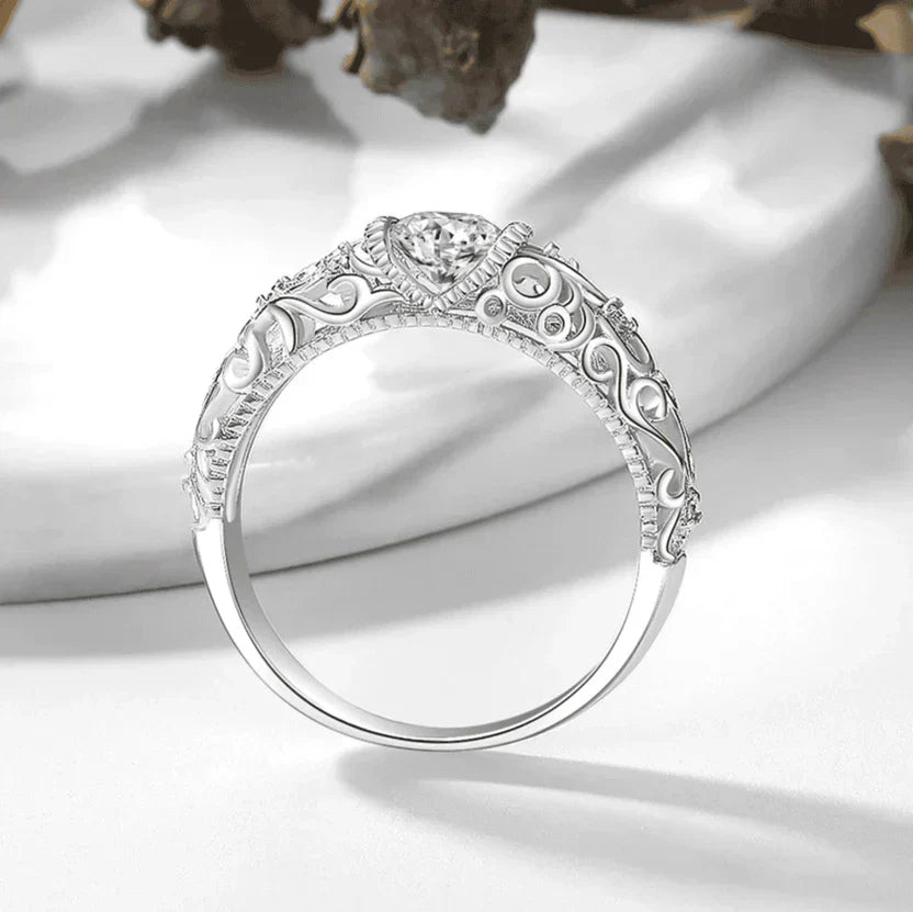 Elegant Silver Zirconia Ring