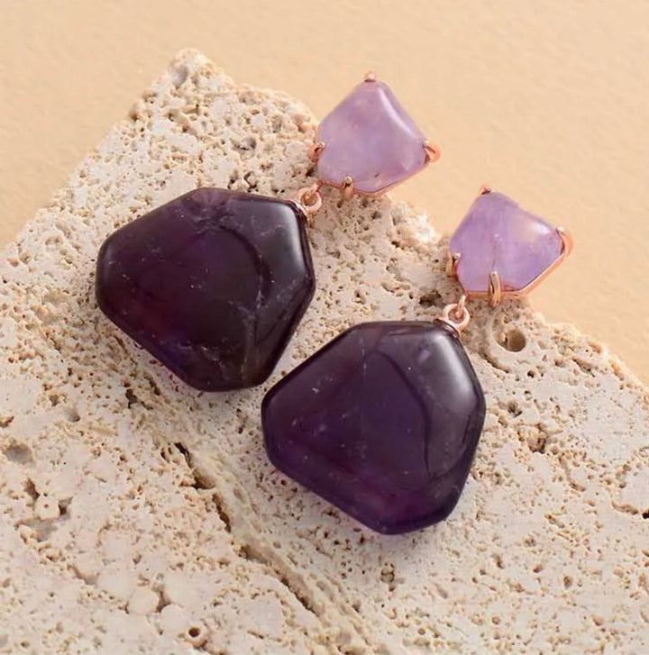 Modern Geometric Drop Earrings