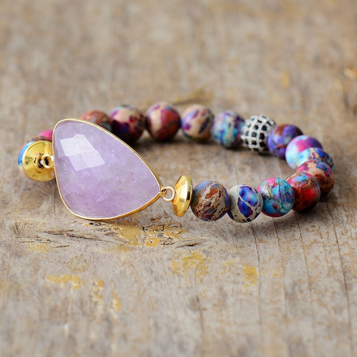 Bohemian Amethyst Gemstone Bracelet