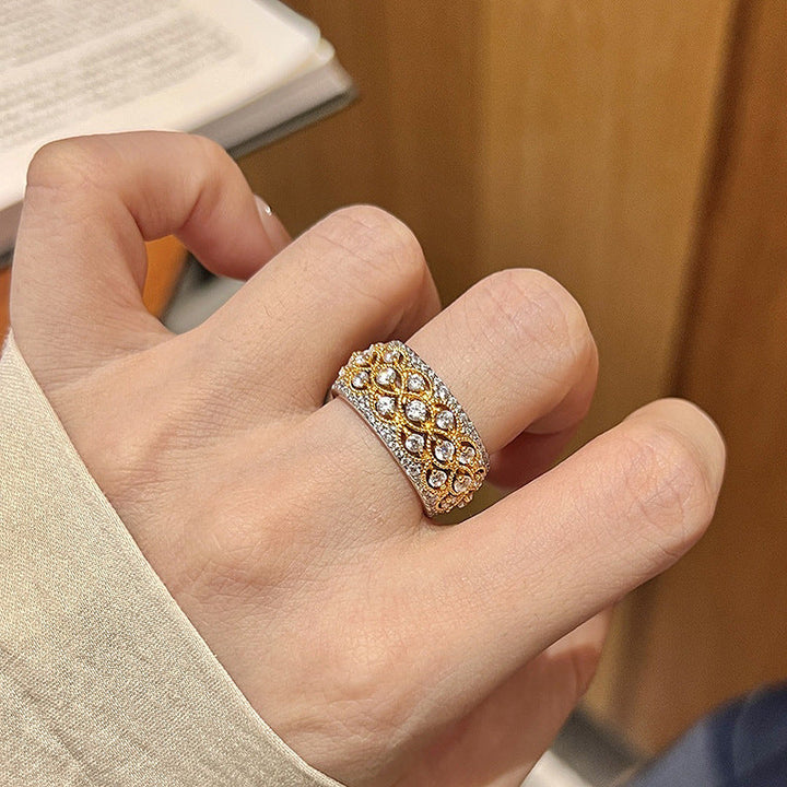 Pavé Gold Unity Ring