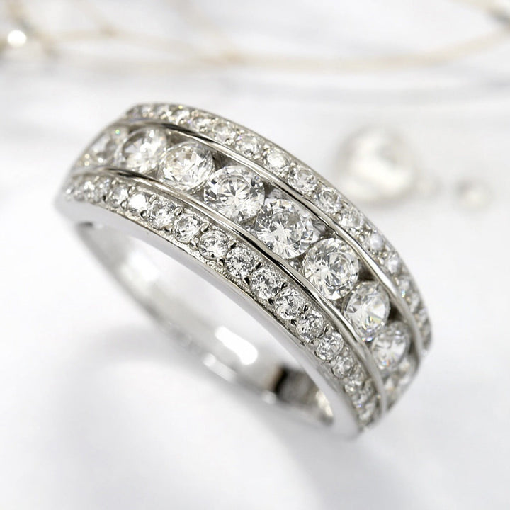 Elegant Silver Gemstone Ring