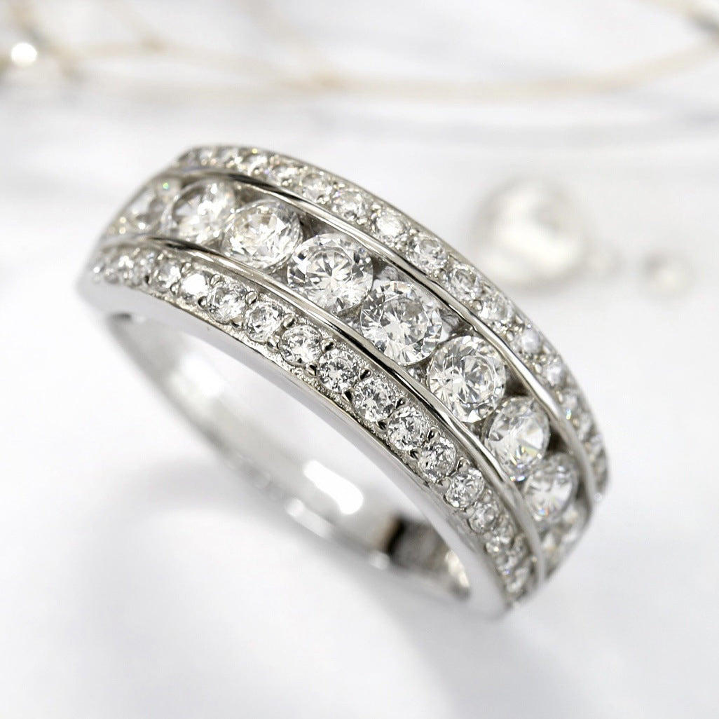 Elegant Silver Gemstone Ring