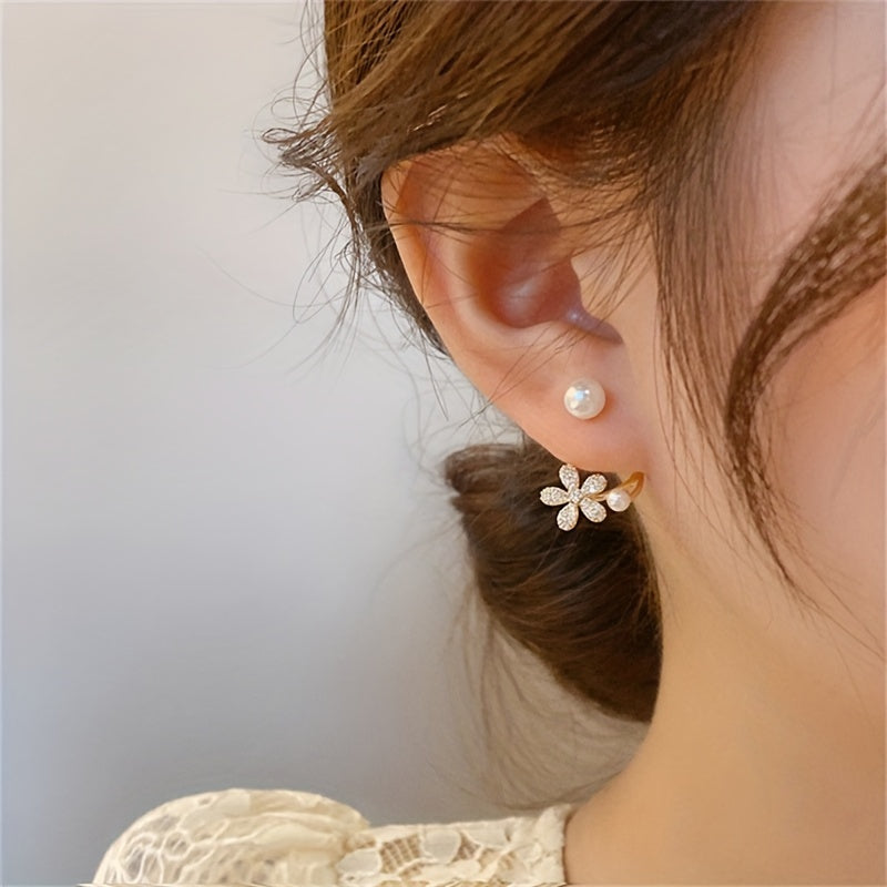 Blooming Pearl Stud Earrings