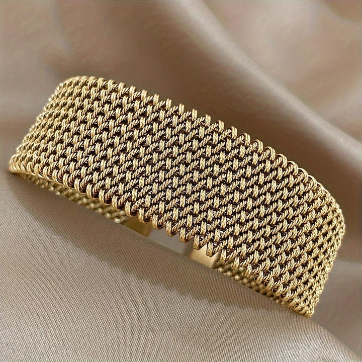 Adjustable Gold-Plated Braided Bracelet