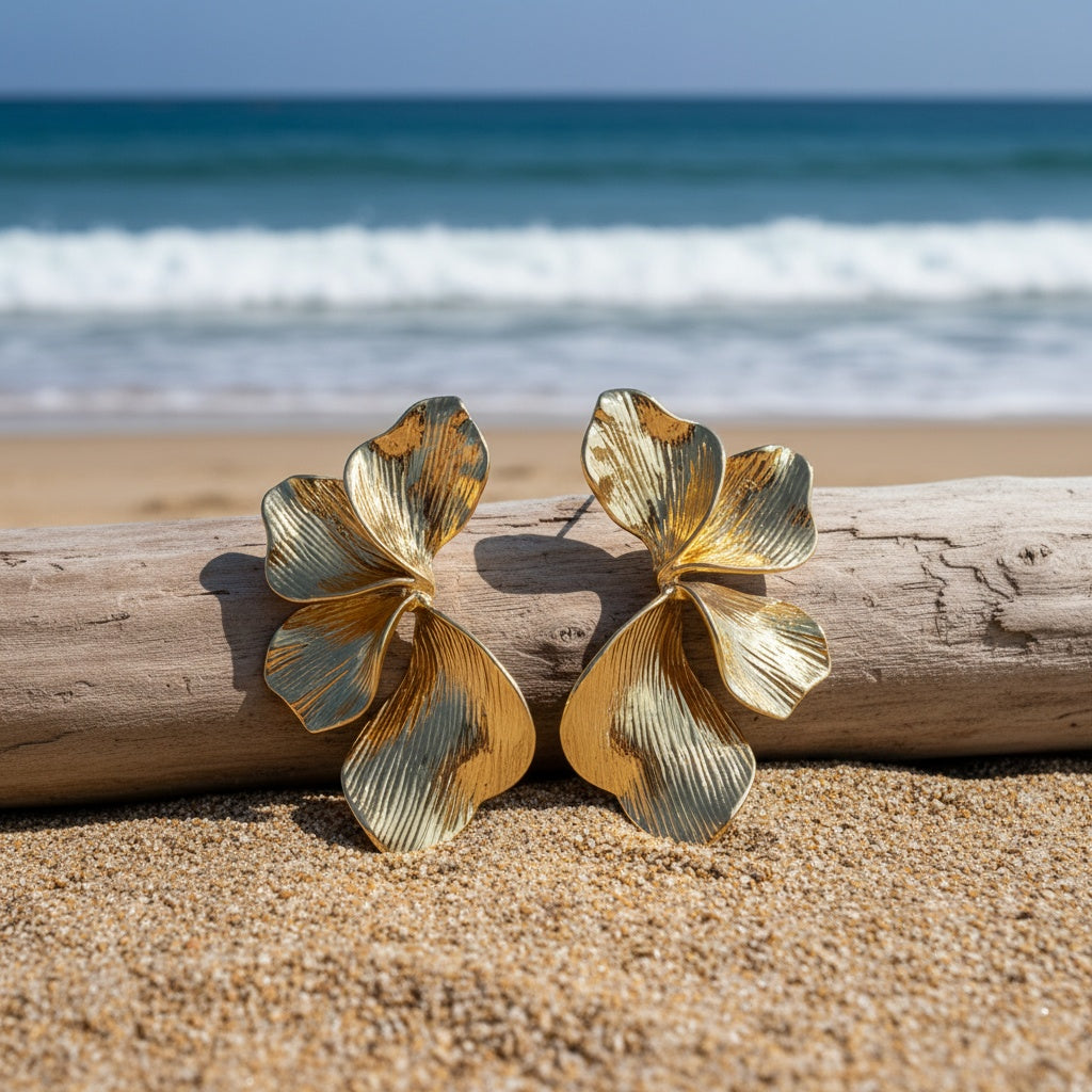 Bohemian Floral Stud Earrings