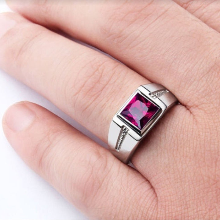 Vintage Square Crystal Ring