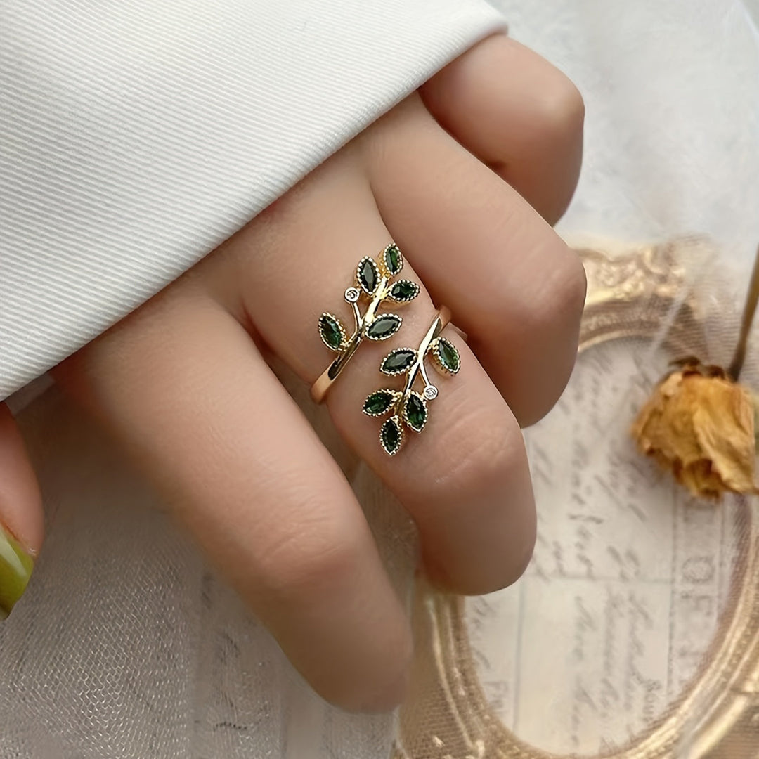 Gold Leaf Design Ring