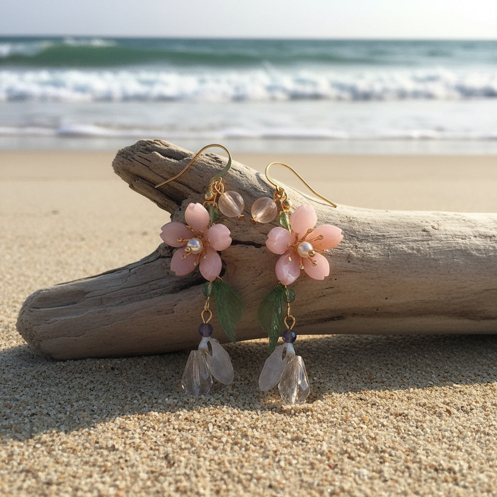 Blossom Pink Floral Earrings