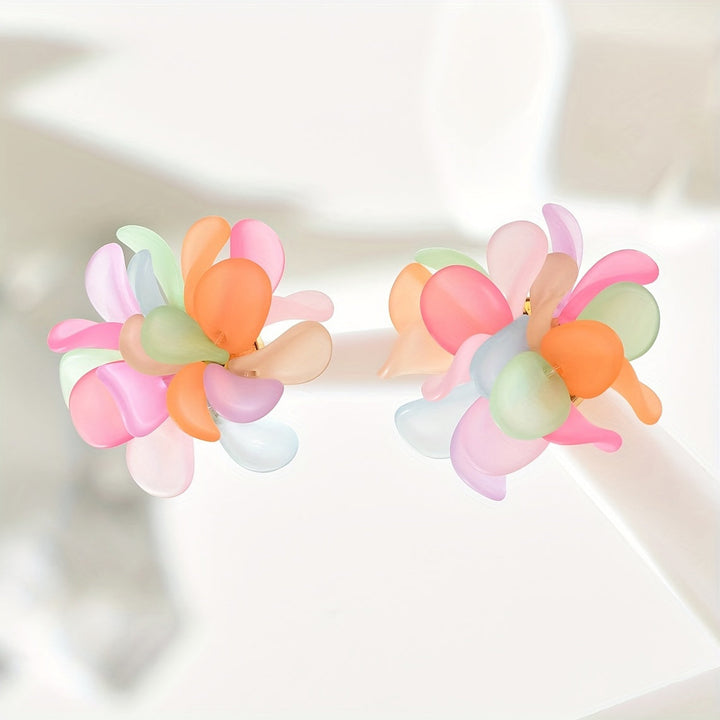 Bohemian Colorful Petal Earrings