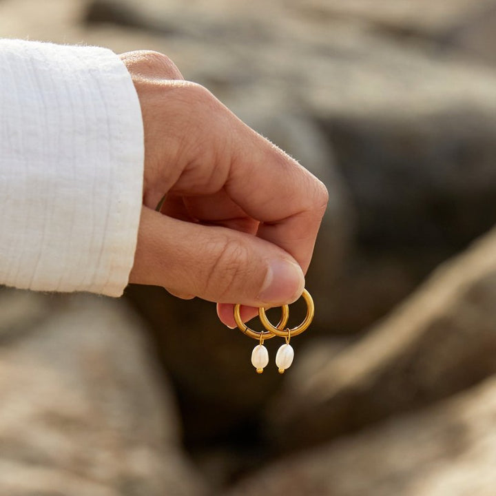 Genuine Pearl Earrings