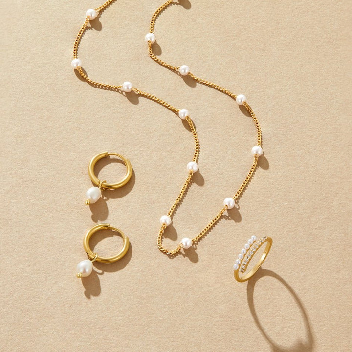 Genuine Pearl Earrings