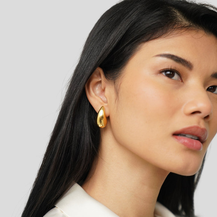 Gilded Teardrop Earrings