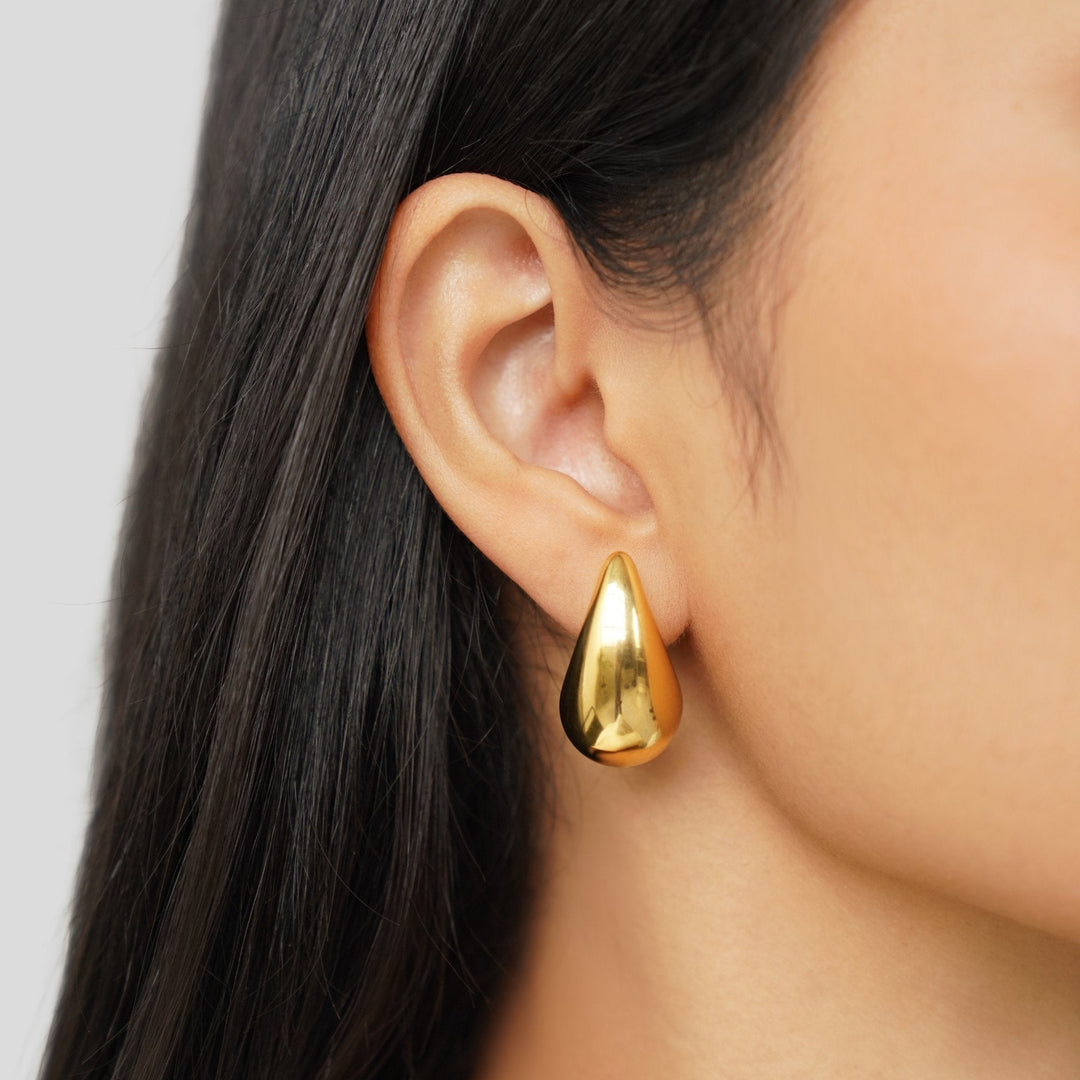 Gilded Teardrop Earrings