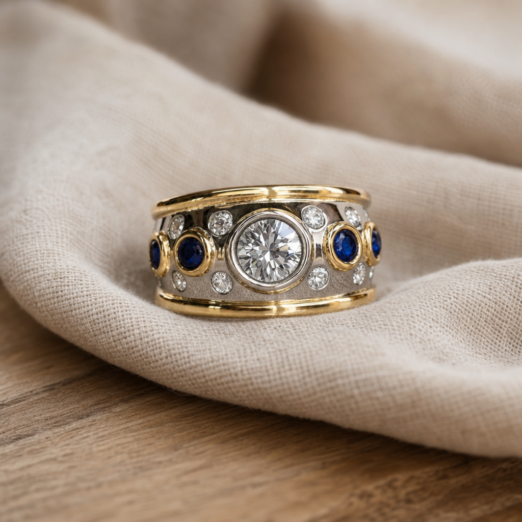 Eternal Gold Oval Gemstone Ring