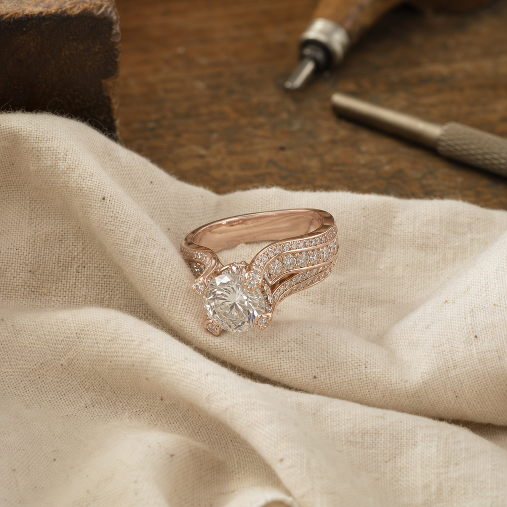 Elegant Zirconia Gemstone Ring