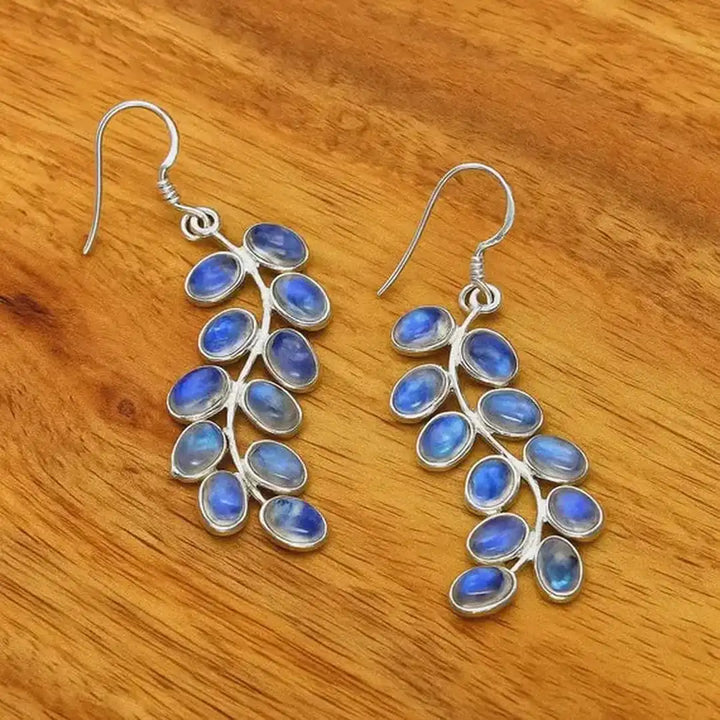 Sophisticated Amethyst Moonstone Earrings