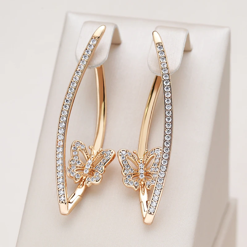 Stylish Sparkling Butterfly Earrings