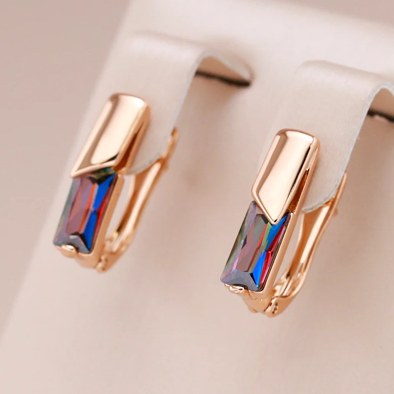 Chic Vibrant Gemstone Earrings
