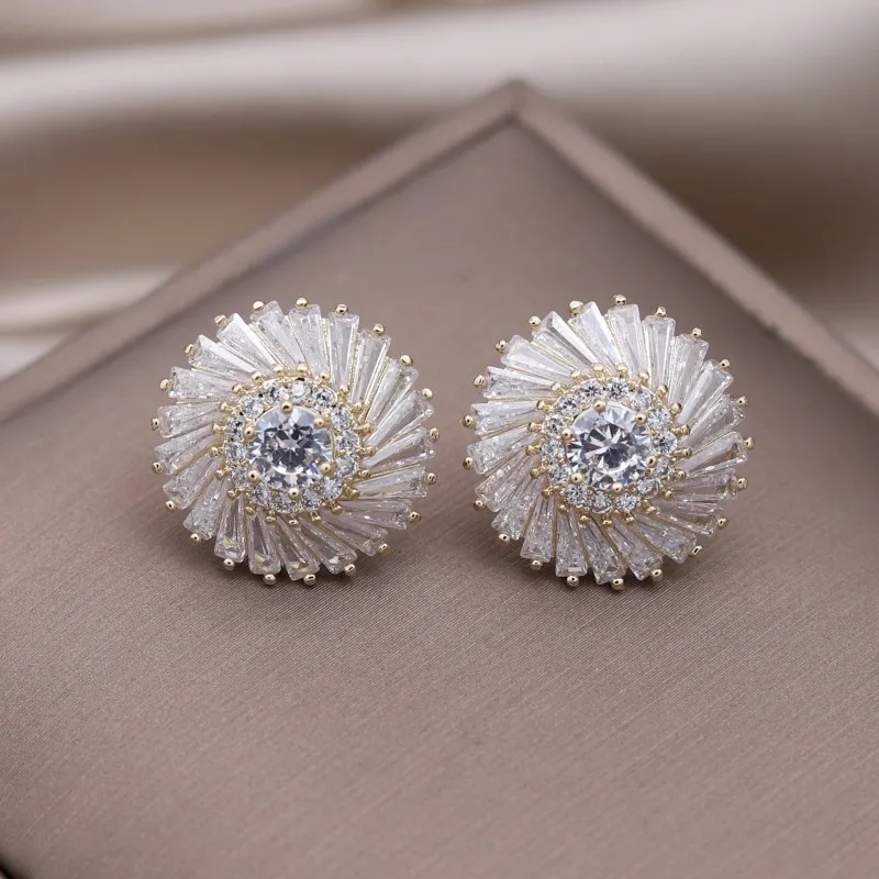 Chic Radiant Twirl Earrings