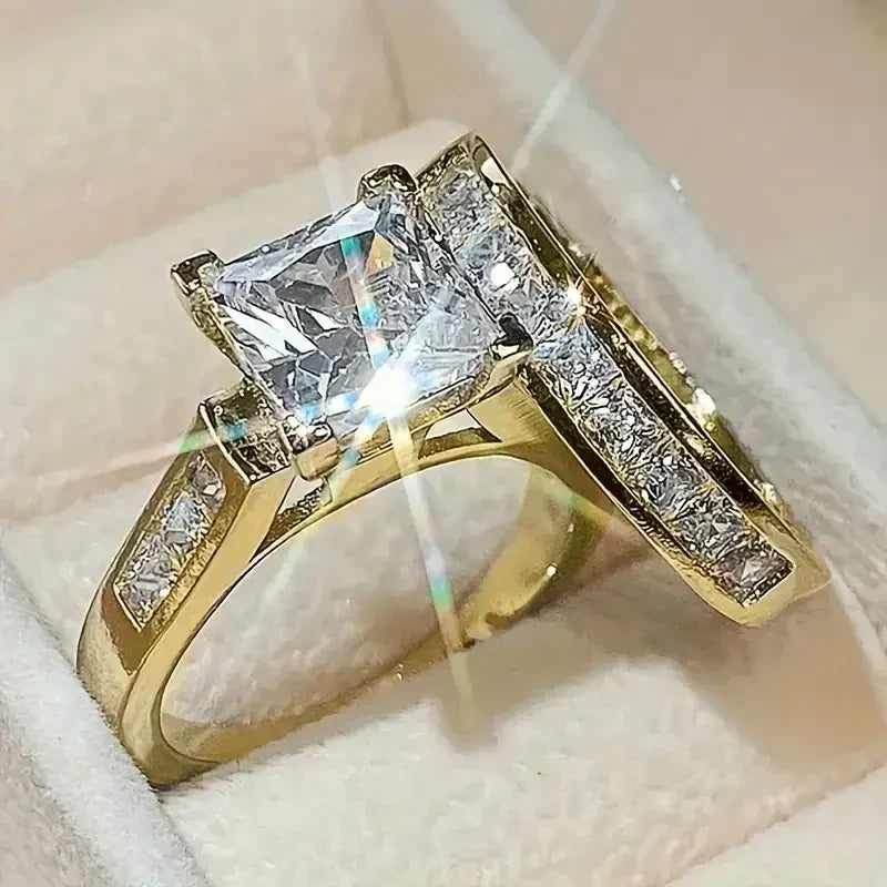 Vintage Gold Zircon Ring Collection