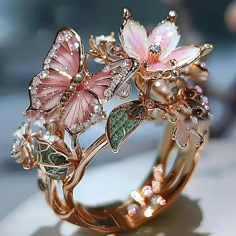 Nature's Radiant Butterfly Zirconia