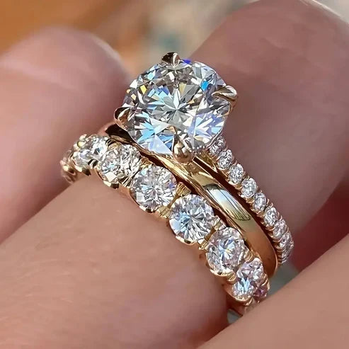 Radiant Golden Ring Collection