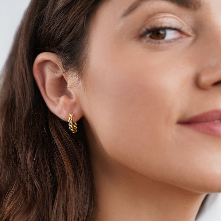 Spiral Gold Earrings