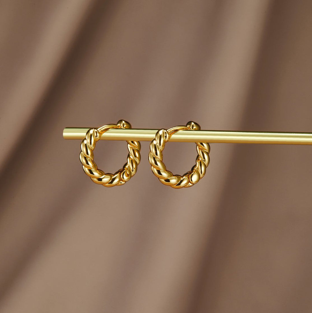 Spiral Gold Earrings