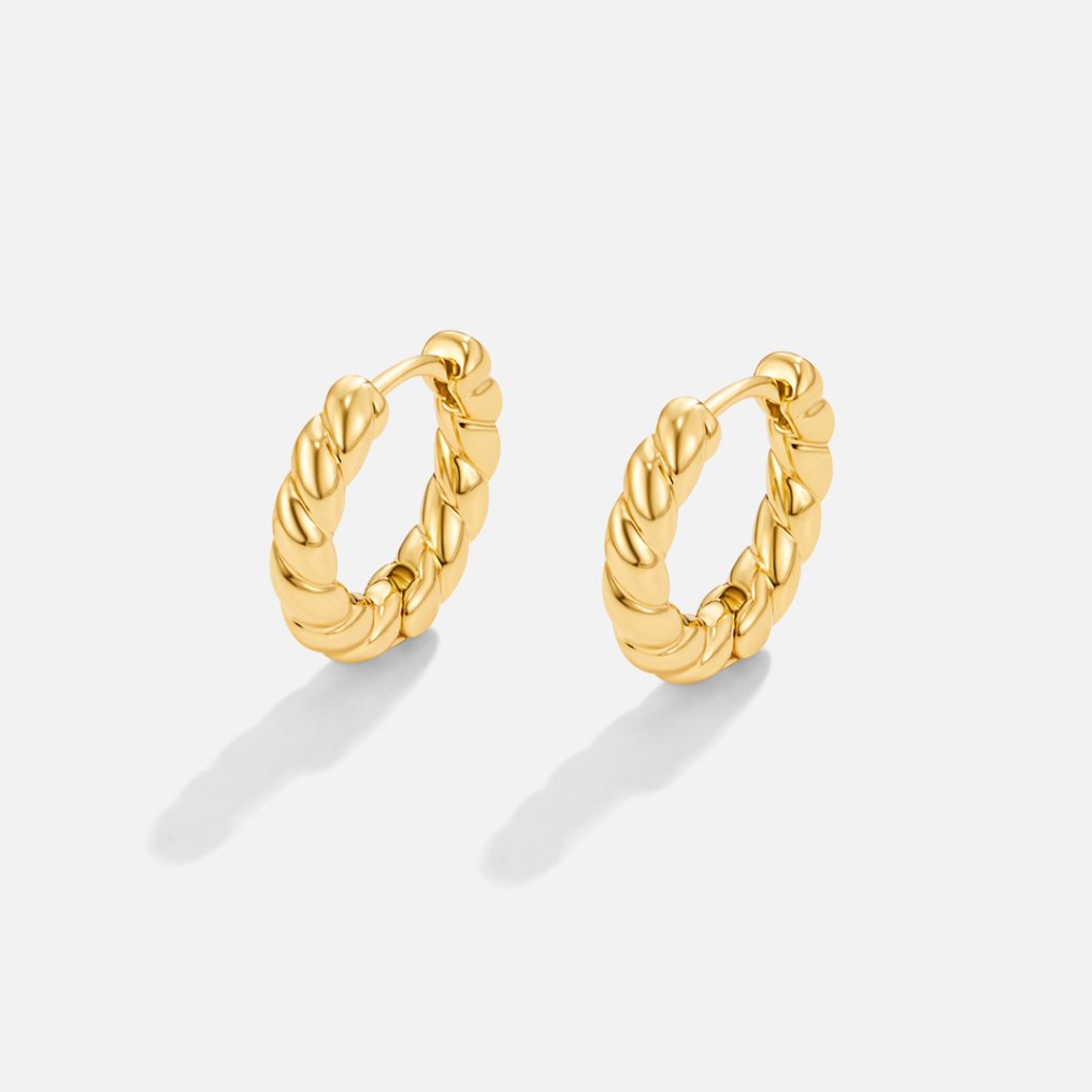 Spiral Gold Earrings