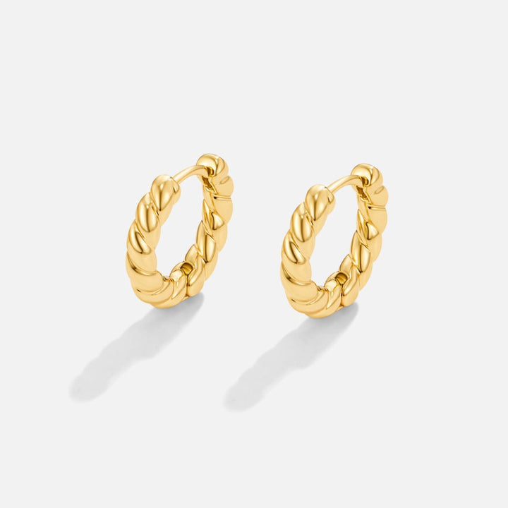 Spiral Gold Earrings