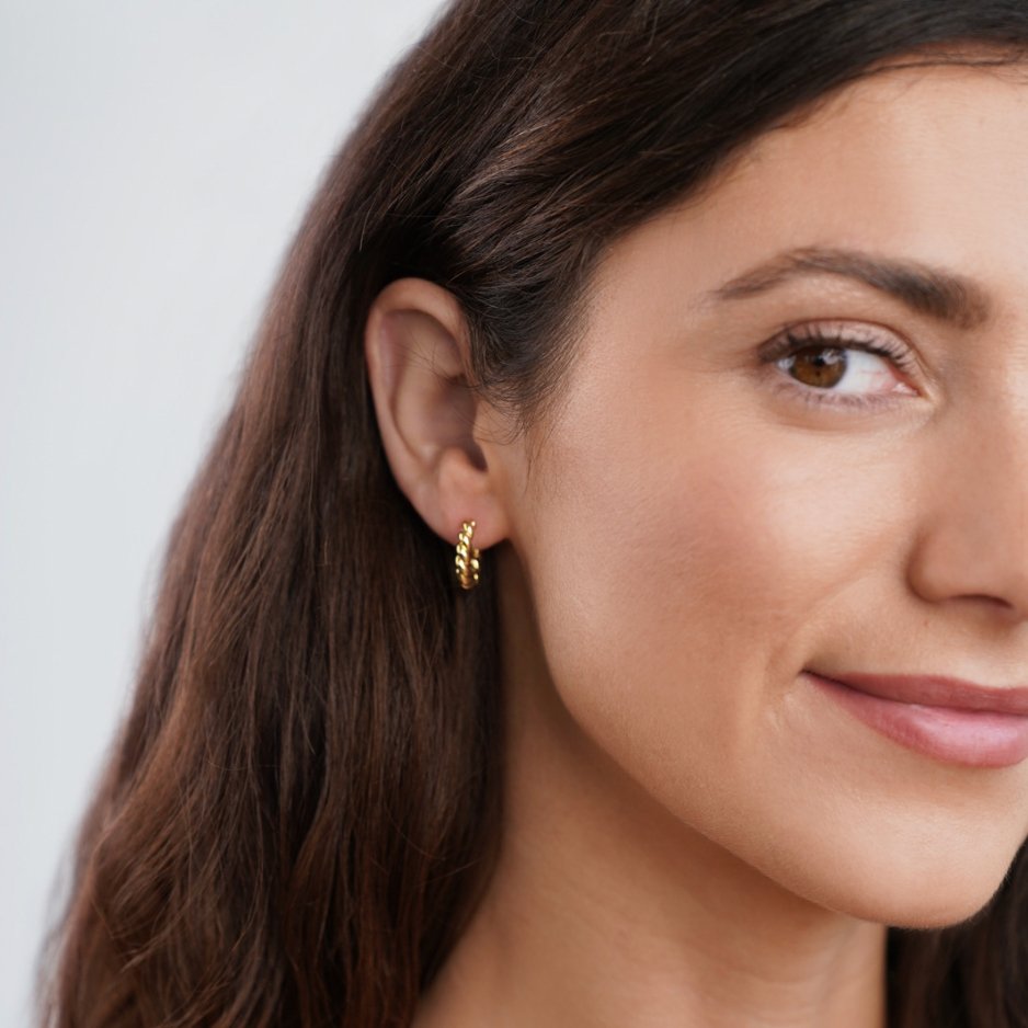 Spiral Gold Earrings