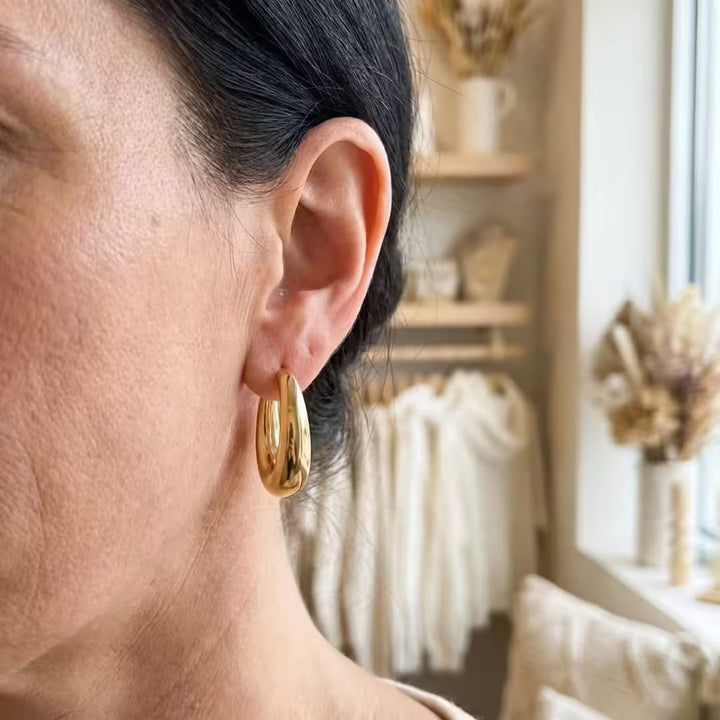 Classic Golden Hoop Earrings