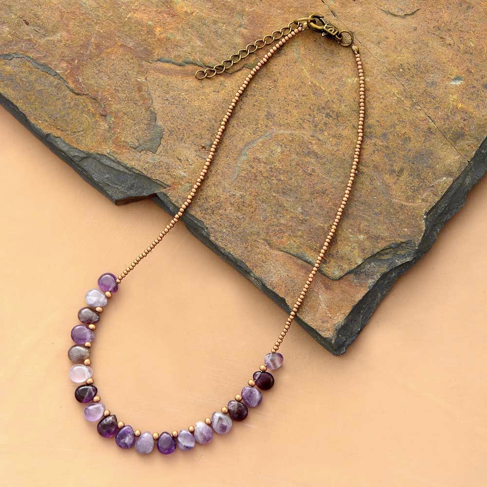 Amethyst Necklace of Love and Essence
