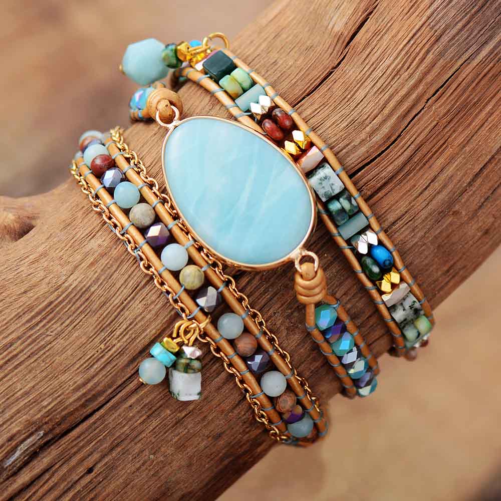 Authentic Amazonite Beaded Bracelet