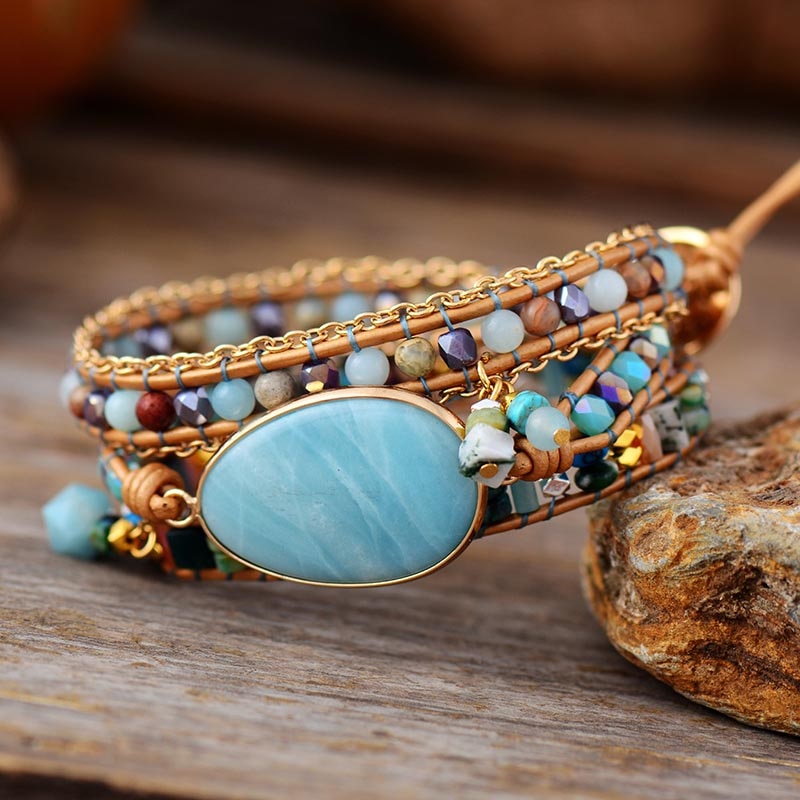 Authentic Amazonite Beaded Bracelet