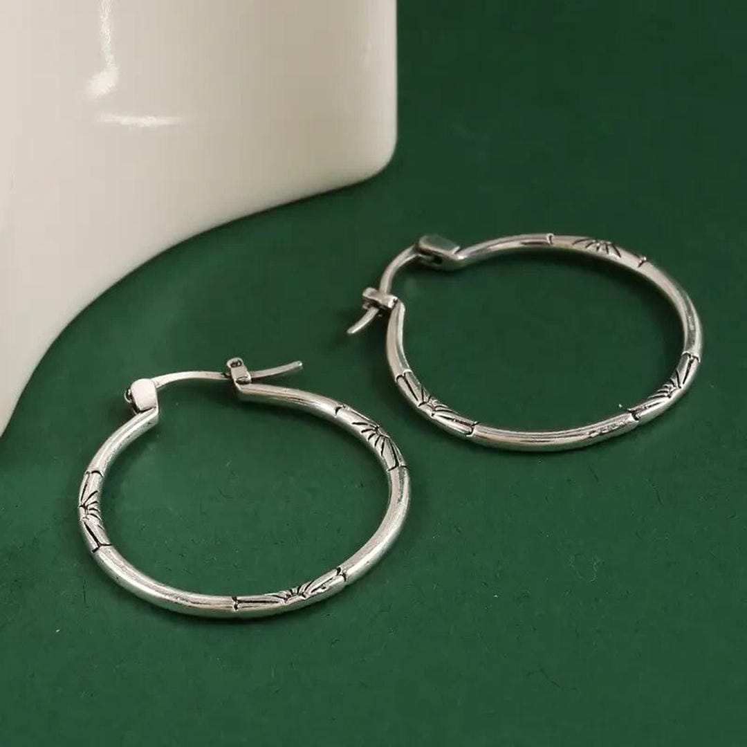 Classic Silver Hoop Earrings
