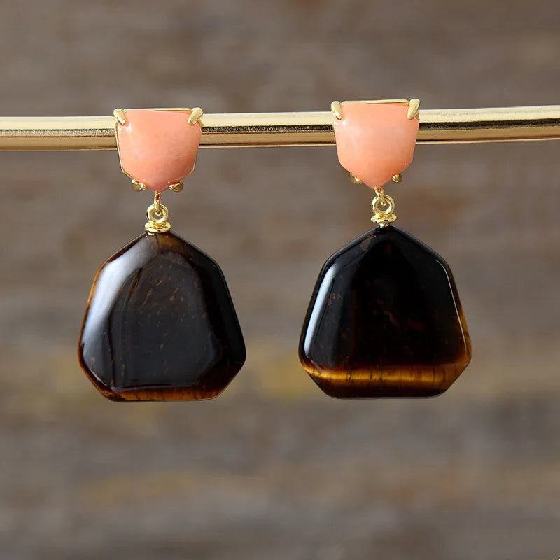 Contemporary Geometric Dangle Earrings