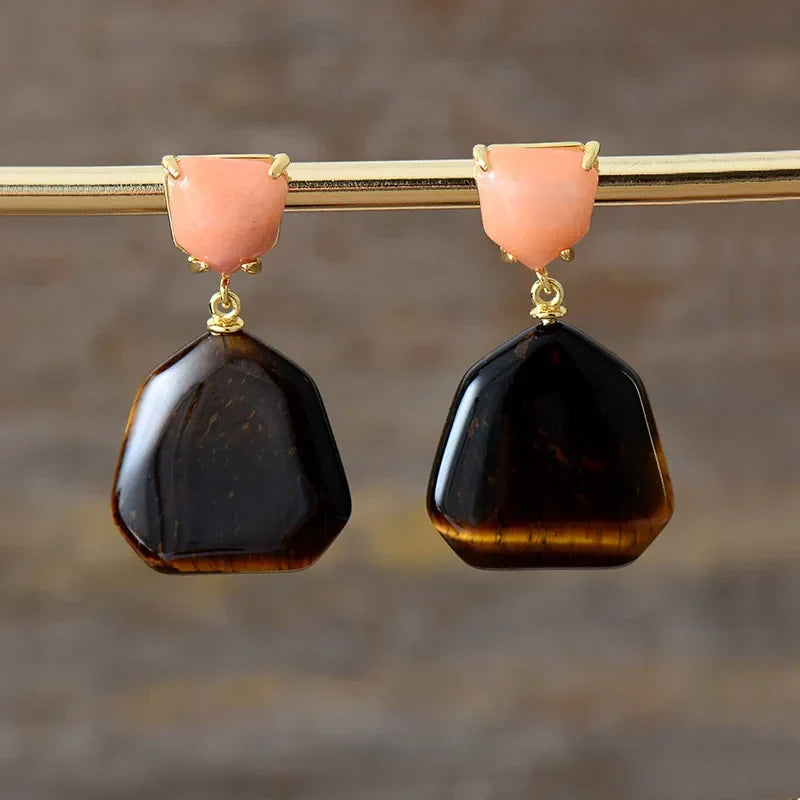 Modern Geometric Drop Earrings