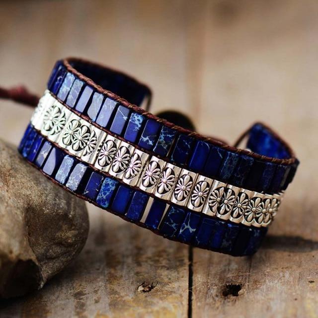 Lotus Boho Chic Wrap Bracelet