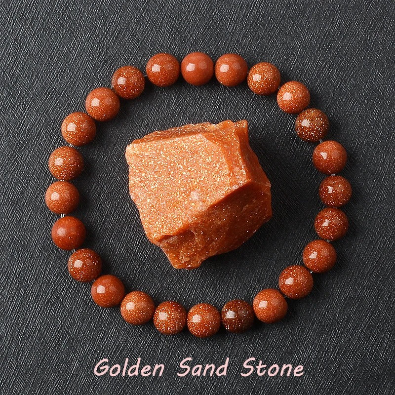 Golden Aspiration Sandstone Bracelet
